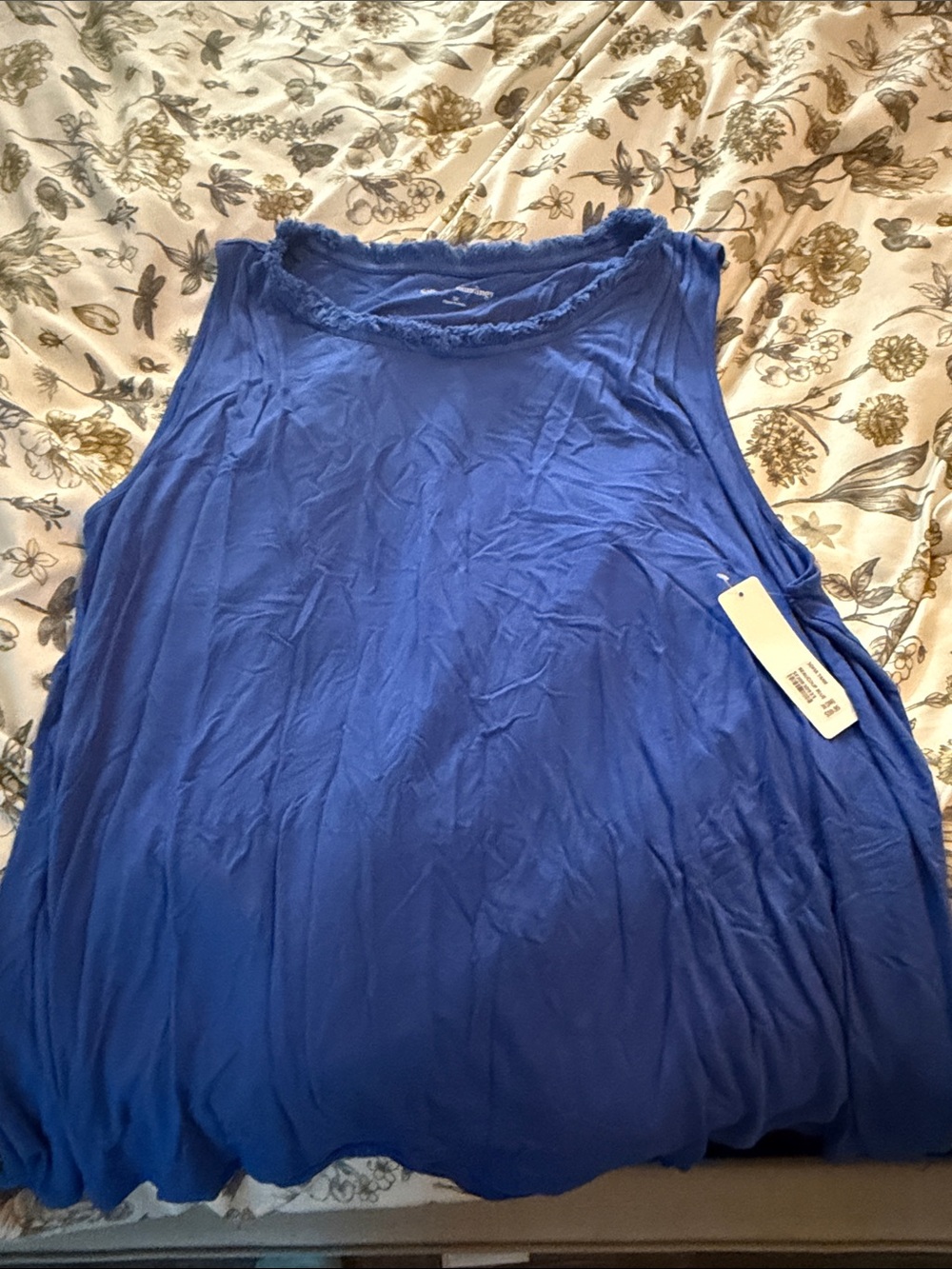 NWT Soft surroundings Blue Sleeveless Women's Tank Top